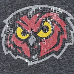 🤎3/$21🤎Philadelphia Temple Owls V-neck top Extra large Grey